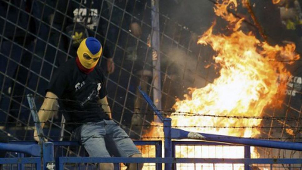 Фенове атакуваха автобуса на Славия Прага преди дербито със Спарта