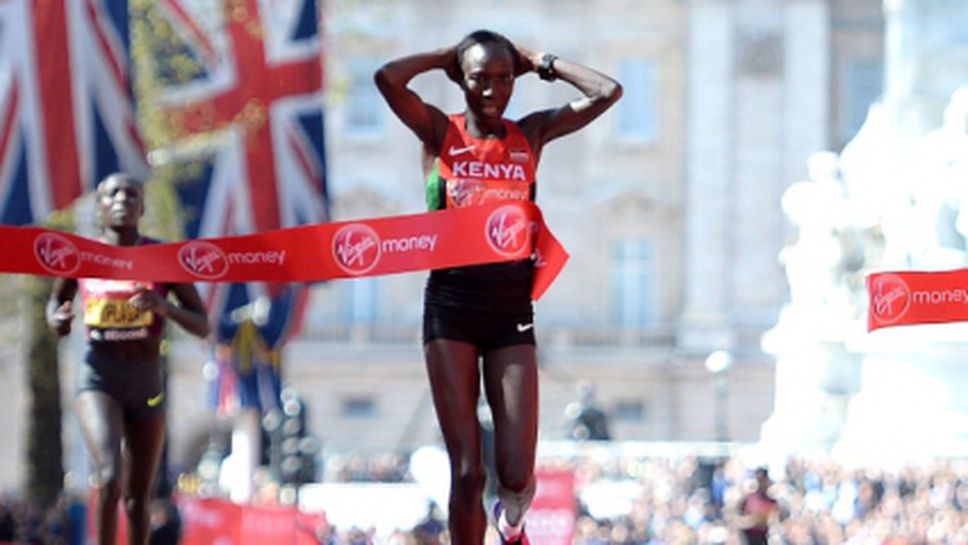 Една Киплагат триумфира при жените на Лондонския маратон