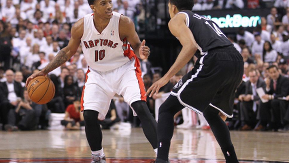 ДеРоузън наниза 30, а Торонто се справи с Бруклин за 1-1