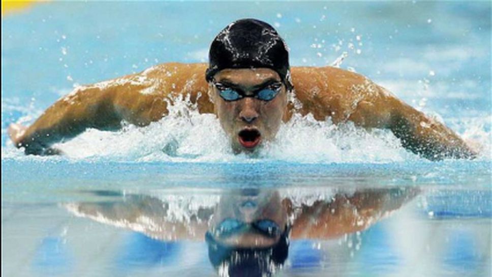 Фелпс завърши втори в първия финал след завръщането си в плуването