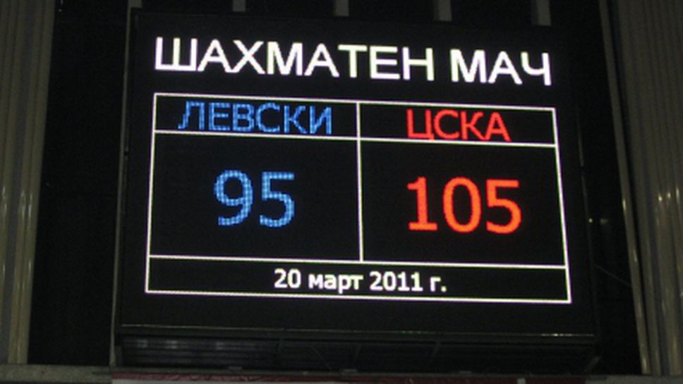 Левски и ЦСКА завършиха 100:100 на шахмат