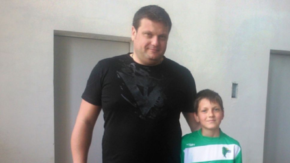 Първи стъпки във волейбола с тима на Люлин направи синът на Мартин Стоев  - Ерик Стоев