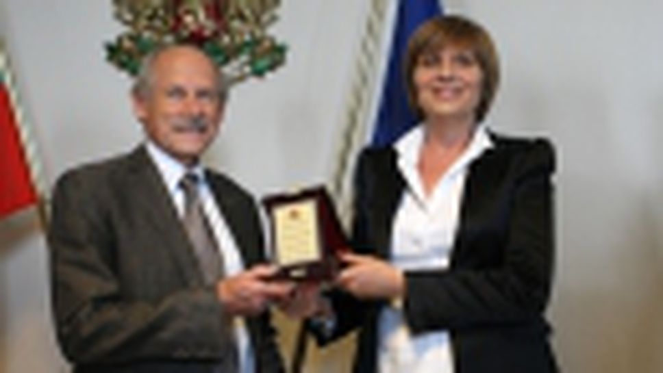 Министър Мариана Георгиева се срещна с президента на Европейската федерация по лека атлетика Хансйорг Вирц