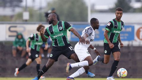  Лудогорец изпусна германци, състезател контузи съдията 