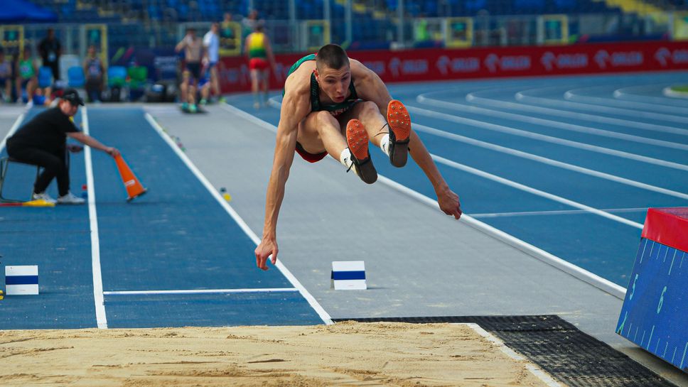 Страхотен Саръбоюков с европейско сребро, национален рекорд и пет опита над 8 метра