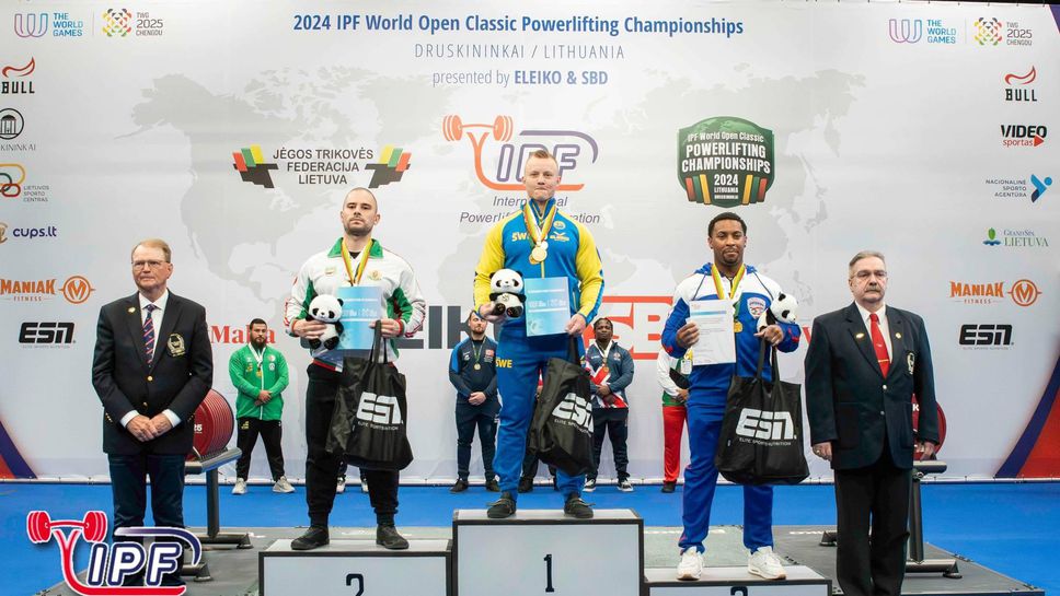 Емил Кръстев е втори на световното първенство па силов трибой