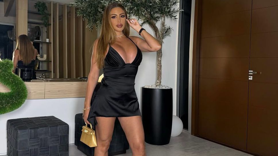 Ларса подлуди мрежата в мини рокля