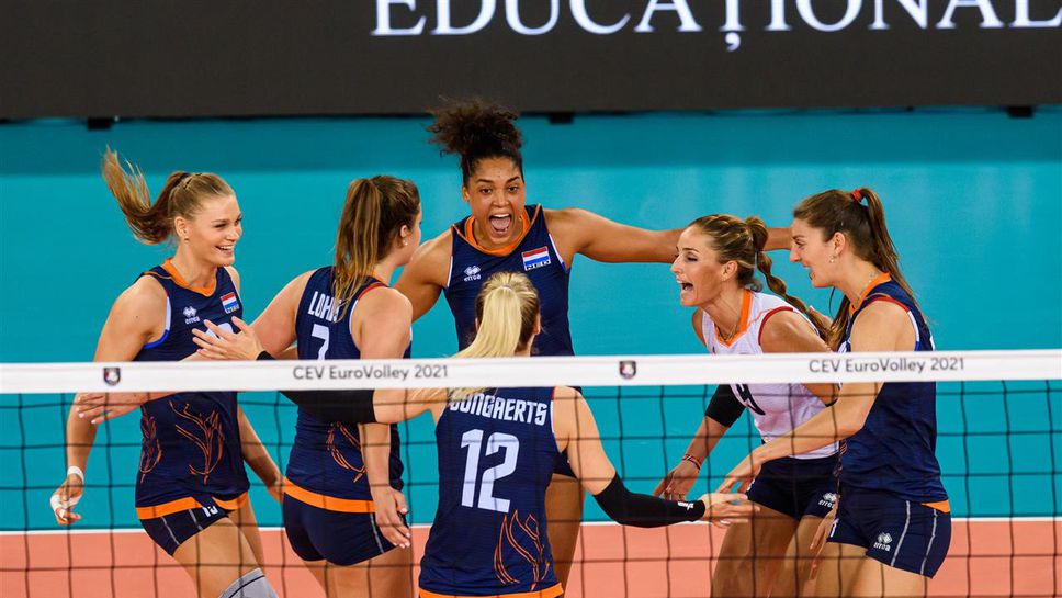 Нидерландия даде гейм на Румъния на Европейското🏐🇳🇱