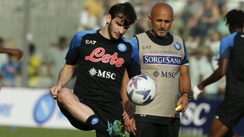  Кварацхелия към момента се отпуска на моменти, упорства Спалети 