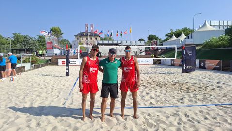 Захари Згуров и Георги Антов  на 1/16-финал на Европейското по плажен волейбол
