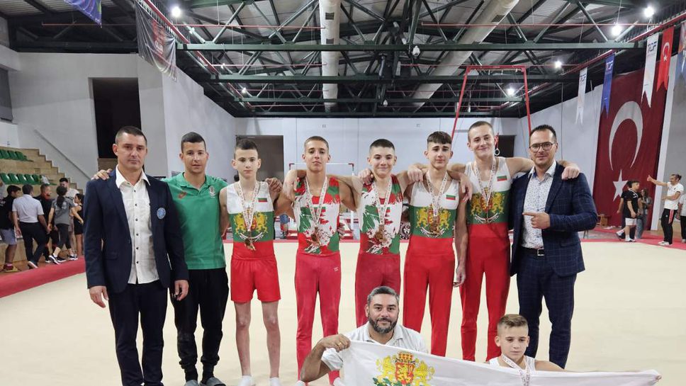 България спечели бронзов медал в отборната надпревара на Балканиадата по спортна гимнастика