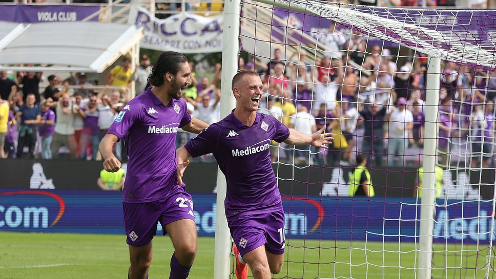 Дузпи-близнаци донесоха първа победа на Фиорентина за сезона