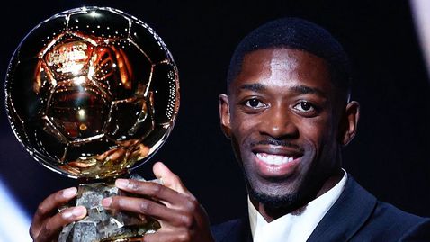  Дембеле завоюва съревнованието с Ямал и подвигна „ Златната топка “ 