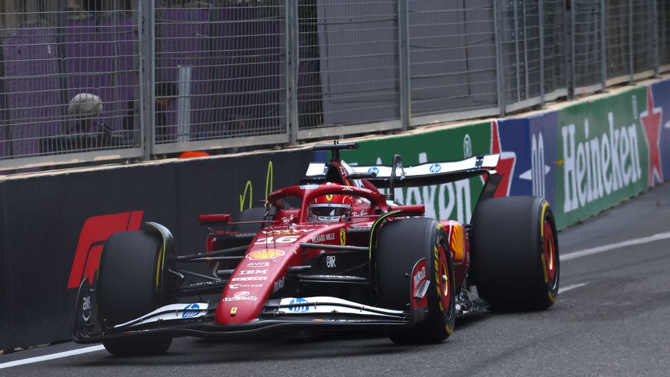 Проблем с двигателя спънал Леклер в състезанието в Азербайджан