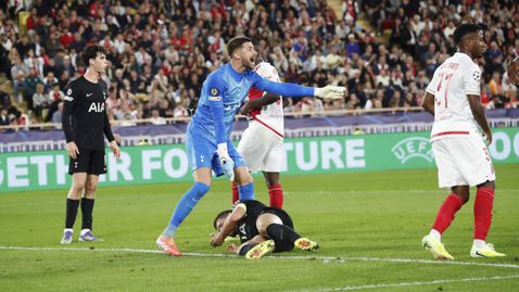  Блестящ Викарио донесе точка на Тотнъм в Монако 