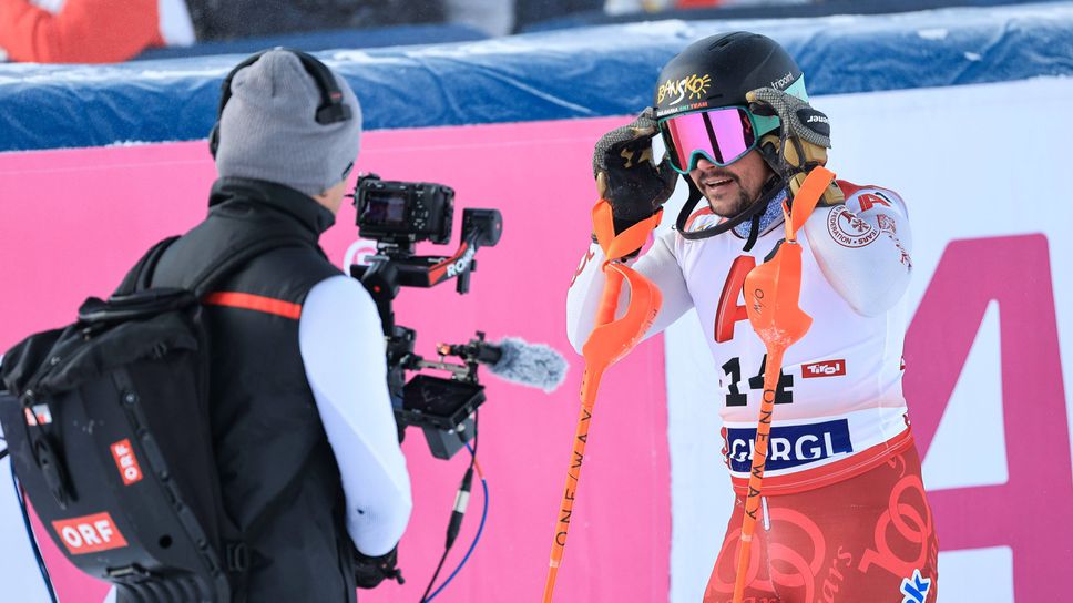 Най добрият български скиор Алберт Попов който се класира на девето