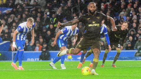 Игор Тиаго пропусна да донесе точка на Брентфорд