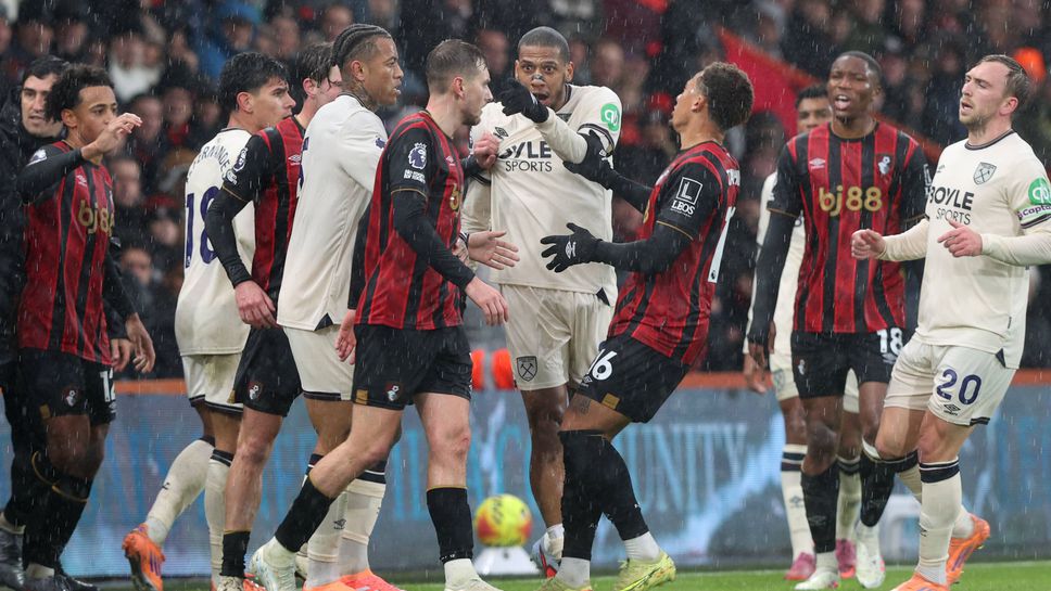 Борнемут се добра до точка въпреки че губеше с два