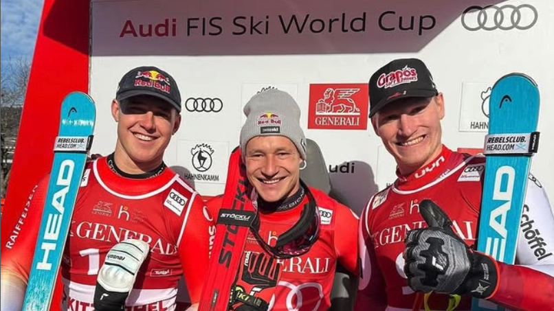 Световният шампион в дисциплината Марко Одермат спечели супергигантския слалом от