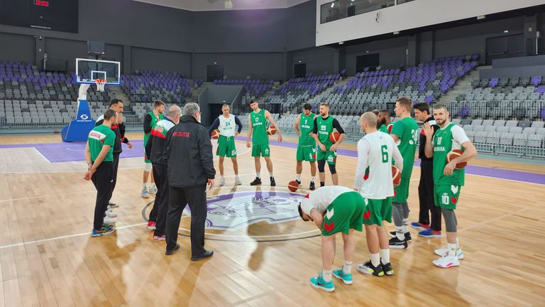 Мъжкият национален отбор на България по баскетбол проведе едно тренировъчно
