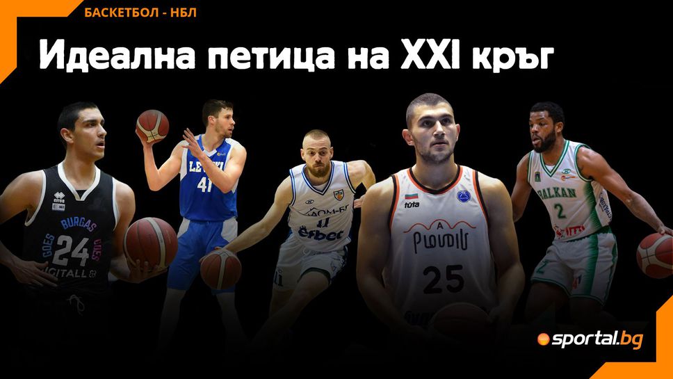 Идеална петица на XXI кръг в НБЛ