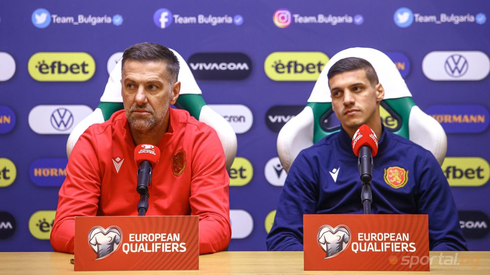 Младен Кръстаич и Кирил Десподов говориха пред медиите преди утрешната квалификация срещу Литва
