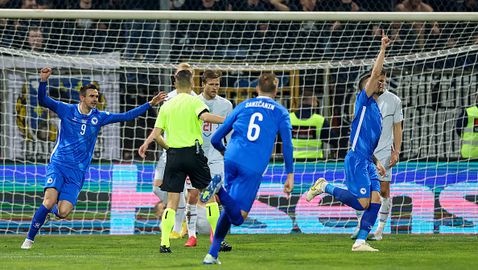 Халф на Милан донесе победата на Босна и Херцеговина срещу Исландия