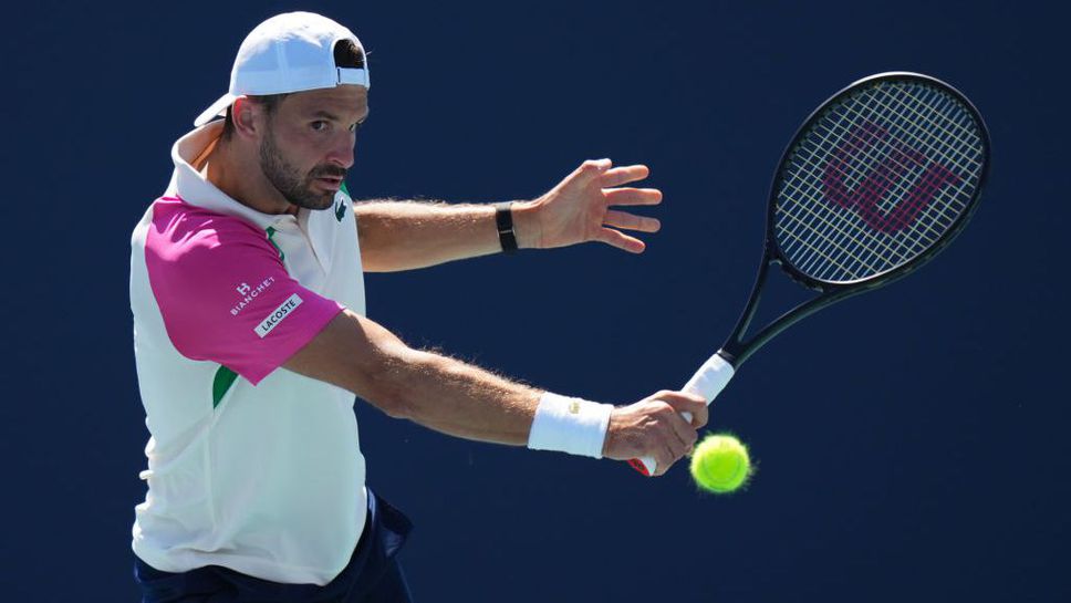 Григор Димитров загуби първия сет срещу Карен Хачанов на турнира