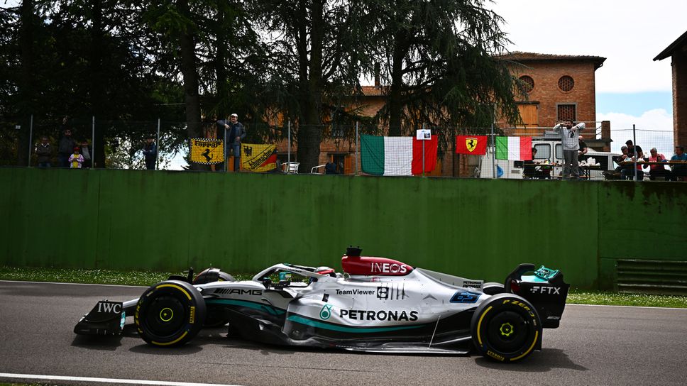 Джордж Ръсел с най-добро време във втората тренировка на „Имола“