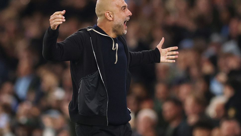 Мениджърът на Манчестър Сити Джосеп Гуардиола не скри емоциите си