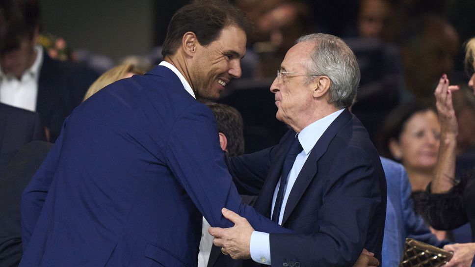 Куртоа и Белингам поиграха тенис с Надал и Синер на „Бернабеу“ пред погледа на Перес