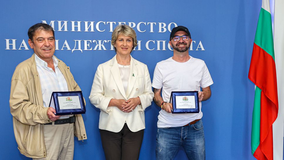 Весела Лечева се срещна с медалистите от Световното за трансплантирани Георги Пеев и Огнян Ганчев