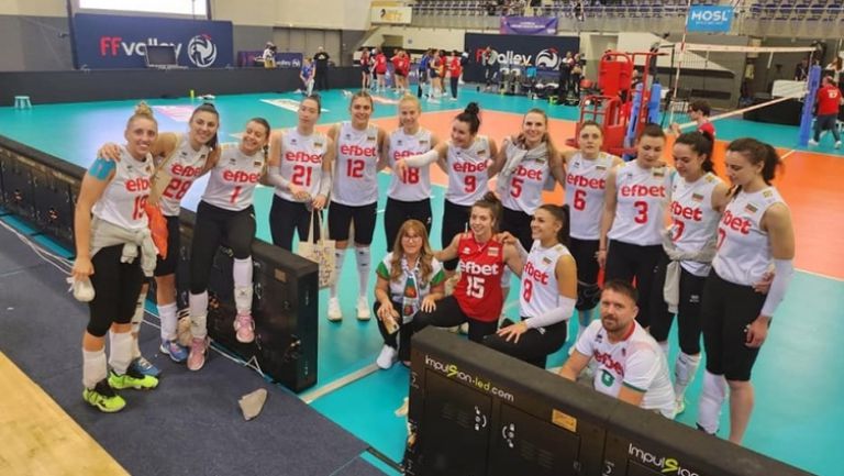 Волейболистките от женския национален отбор на България записаха първа победа