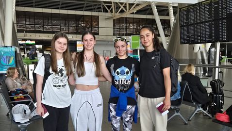  Жените отпътуваха за Европейското по гимнастика 