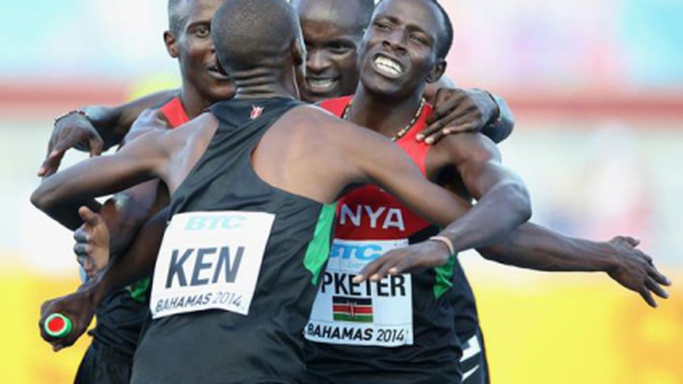 Кенийците триумфираха на 4 по 800 м при мъжете