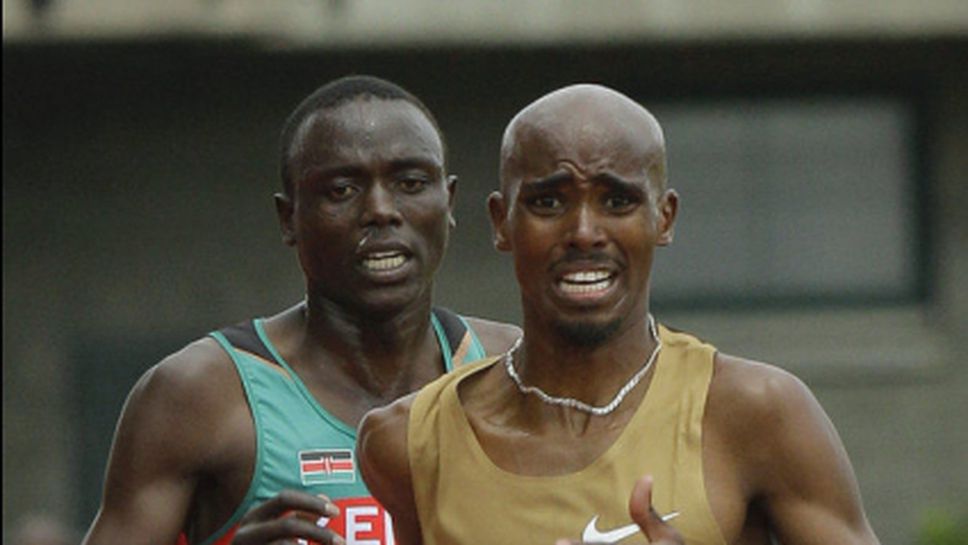 Мо Фара бяга 5000 м в Портланд