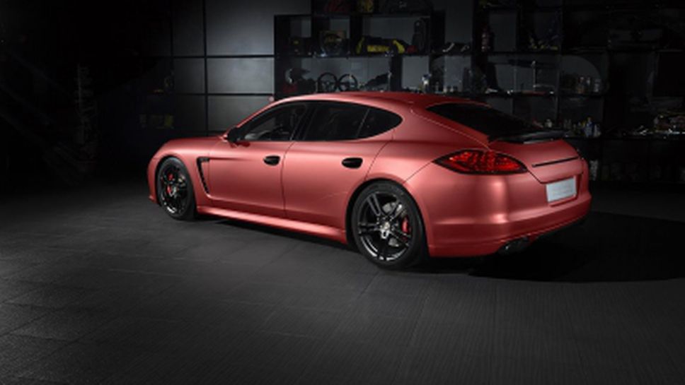 Porsche Panamera Turbo в алуминиево фолио от българския Overdrive