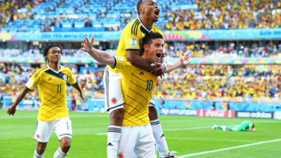 Хамес Родригес е играч на мача между Колумбия и Гърция