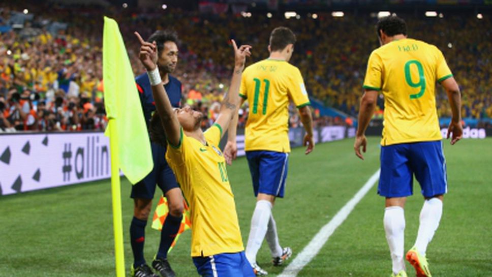 Неймар, Робен и Ван Перси водят при голмайсторите на Мондиал 2014