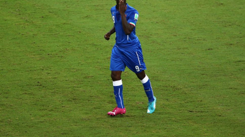 Балотели посвети победния гол срещу Англия на годеницата си