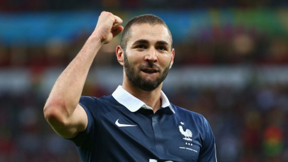 Бензема е играч на мача за Франция срещу Хондурас