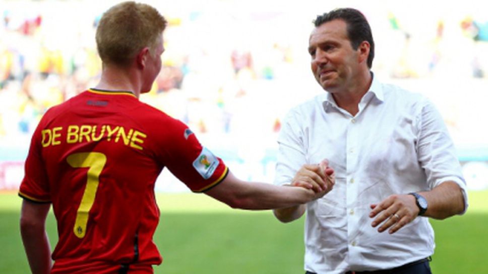 Кевин де Брюин е играч на мача Белгия - Алжир