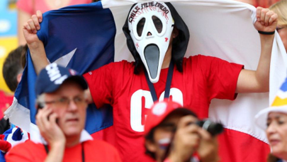 Поне 85 чилийски фенове бяха арестувани, след като нахлуха в пресцентъра на стадион "Маракана"