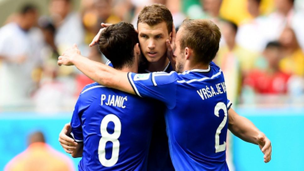 Един Джеко е играч на мача Босна и Херцеговина - Иран