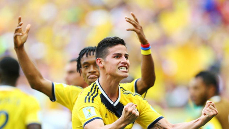 Южноамерикански страсти в осминафинала между Колумбия и Уругвай