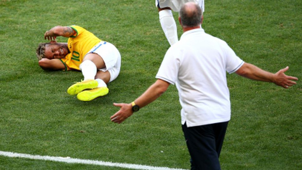 Неймар под въпрос за сблъсъка с Колумбия