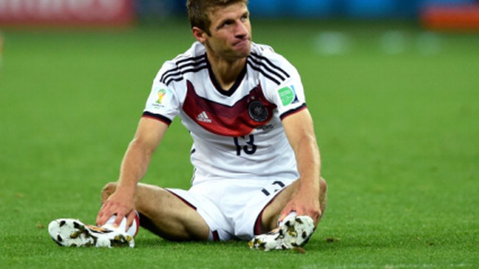 Обяснението на Мюлер за комичното му падане срещу Алжир