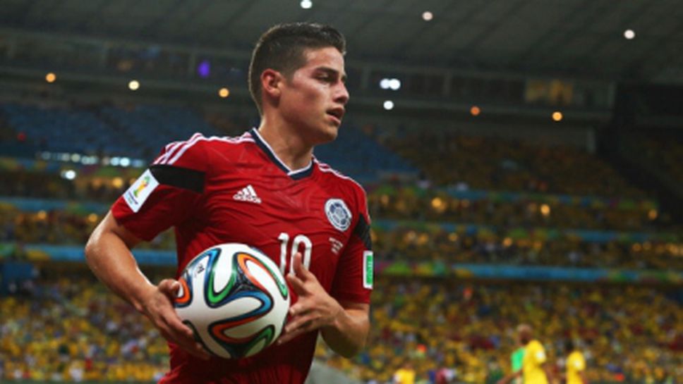 Хамес Родригес продължава да бъде лидер сред реализаторите на Мондиала