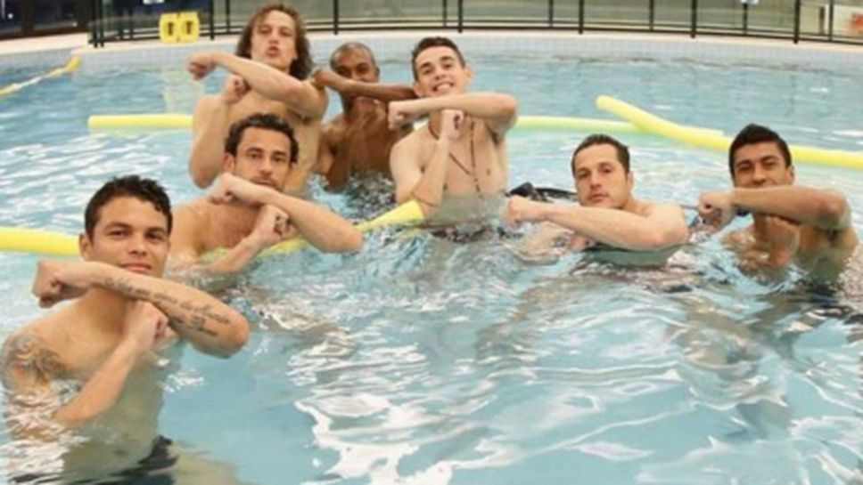 С тази снимка бразилските играчи подкрепиха Неймар