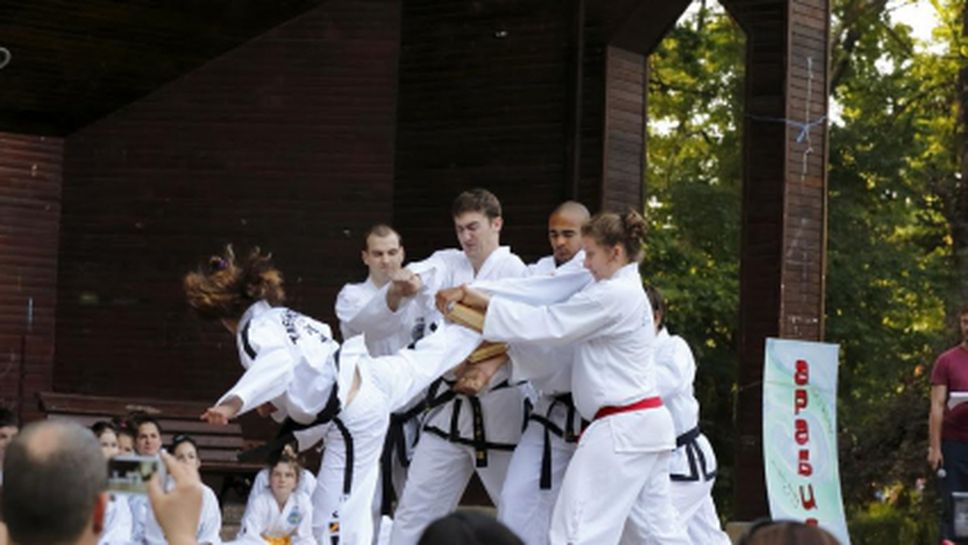 Демонстрации по таекуондо в рамките на фестивала "Изток в парка"